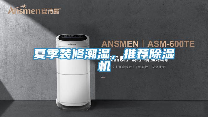 夏季裝修潮濕，推薦除濕機