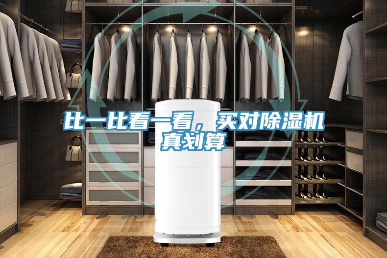 比一比看一看，買對除濕機真劃算