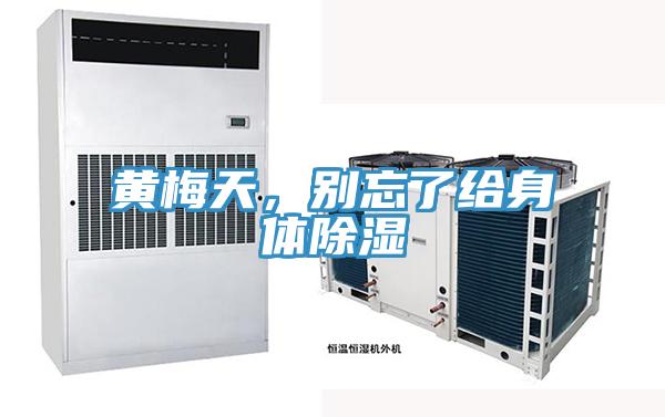 黃梅天，別忘了給身體除濕