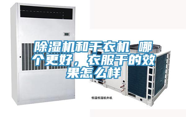 除濕機和干衣機 哪個更好，衣服干的效果怎么樣