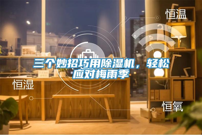 三個妙招巧用除濕機,輕松應對梅雨季