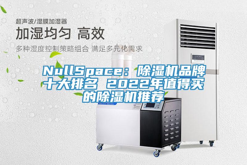 NullSpace:除濕機品牌十大排名 2022年值得買的除濕機推薦