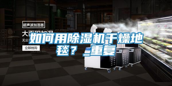 如何用除濕機干燥地毯?_重復(fù)