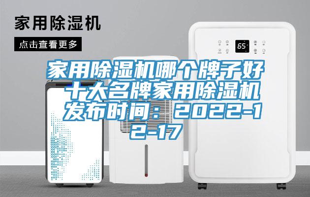 家用除濕機哪個牌子好 十大名牌家用除濕機 發布時間:2022-12-17