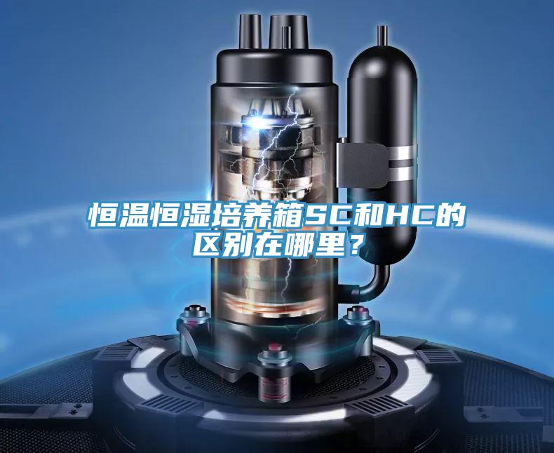 恒溫恒濕培養箱SC和HC的區別在哪里?