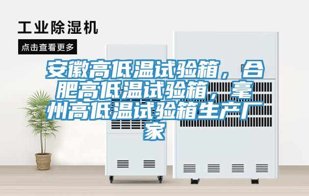 安徽高低溫試驗箱,合肥高低溫試驗箱,毫州高低溫試驗箱生產(chǎn)廠家