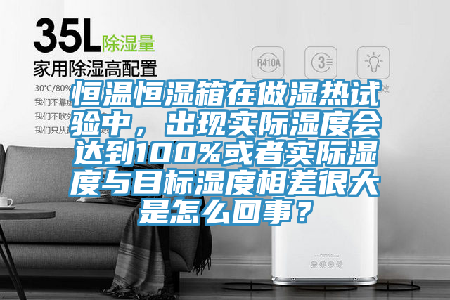 恒溫恒濕箱在做濕熱試驗中,出現實際濕度會達到100%或者實際濕度與目標濕度相差很大是怎么回事?