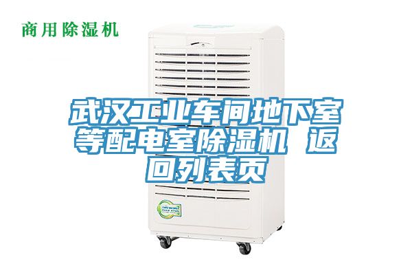 武漢工業車間地下室等配電室除濕機 返回列表頁