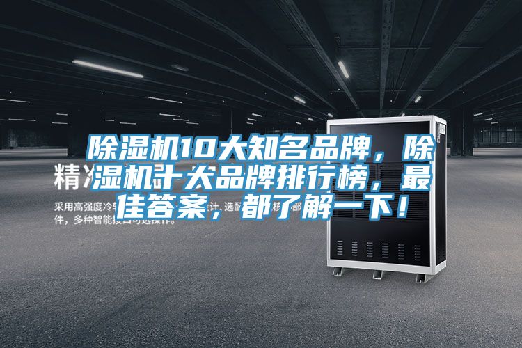 除濕機10大知名品牌，除濕機十大品牌排行榜，最佳答案，都了解一下！