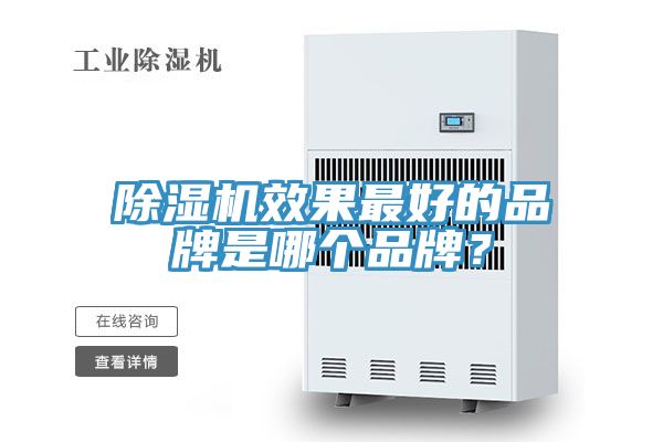 除濕機效果最好的品牌是哪個品牌？