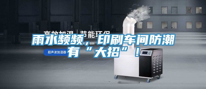 雨水頻頻，印刷車間防潮有“大招”！