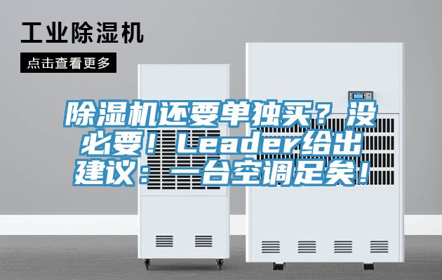 除濕機(jī)還要單獨(dú)買(mǎi)？沒(méi)必要！Leader給出建議：一臺(tái)空調(diào)足矣！
